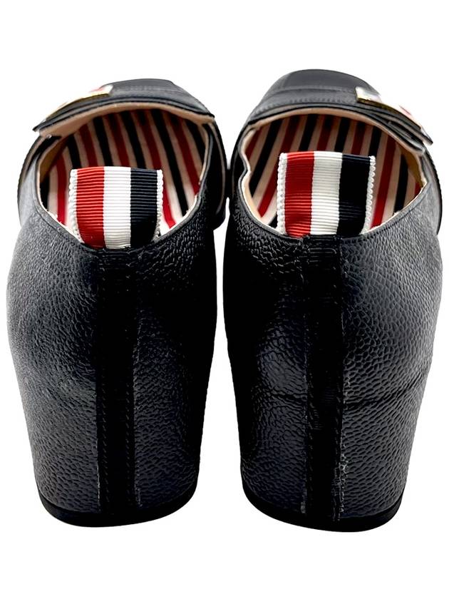 Three Stripes Strap Loafers Black - THOM BROWNE - BALAAN 6