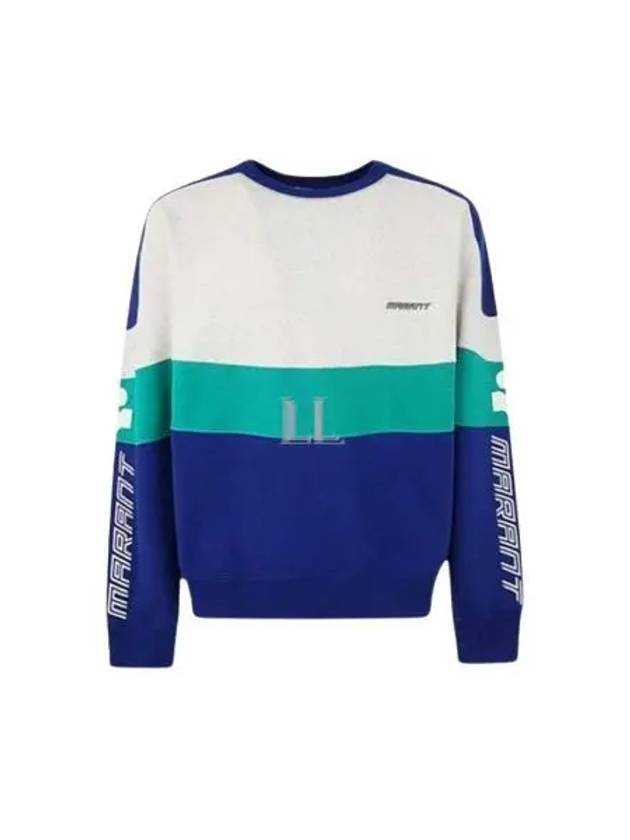 Kivin Logo Crew Neck Sweatshirt Blue - ISABEL MARANT - BALAAN 2