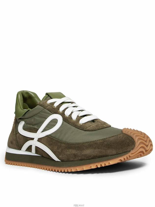 Flow Runner Low Top Sneakers Green - LOEWE - BALAAN 4