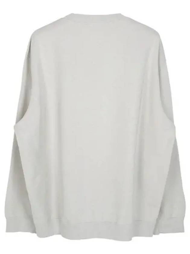 Embroidered Logo Sweatshirt Grey - LANVIN - BALAAN 3