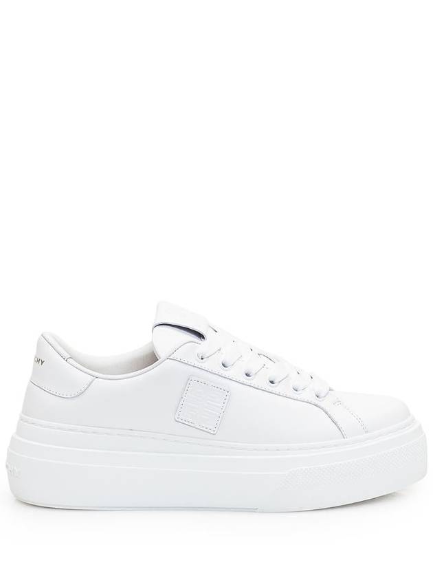 City Platform Leather Low Top Sneakers White - GIVENCHY - BALAAN 2