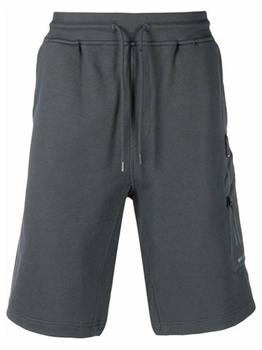 Metropolis Diagonal Fleece Shorts Grey - CP COMPANY - BALAAN 1