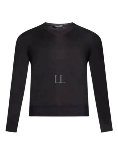 24 KVL003 YMC005S23 LB999 Cotton V neck Knit - TOM FORD - BALAAN 1