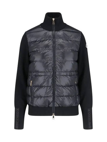 logo knit mix padded jacket 9B000 46 M1131 999 - MONCLER - BALAAN 1