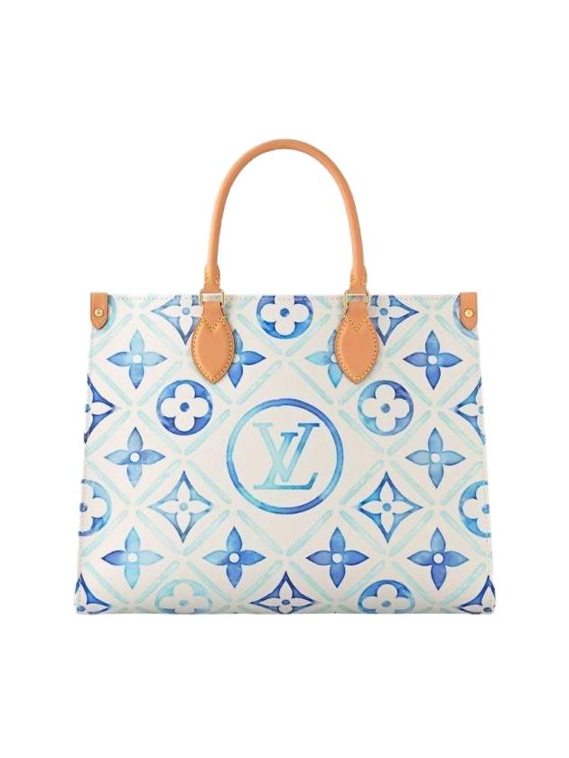 OnTheGo MM Monogram Tote Bag Blue - LOUIS VUITTON - BALAAN 1