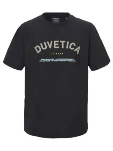 Hoe black short sleeved t shirt - DUVETICA - BALAAN 1