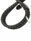 Intrecciato Double Weaving Bracelet Black - BOTTEGA VENETA - BALAAN 6