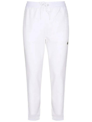 Jersey Jogging Fragment Casual Track Pants White - MONCLER - BALAAN 1