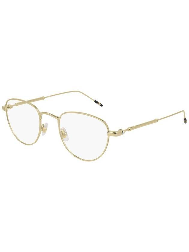 Eyewear Round Metal Eyeglasses Gold - MONTBLANC - BALAAN.