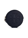 Ella Round Card Wallet Black - TORY BURCH - BALAAN 1