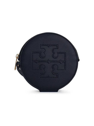 Ella Round Card Wallet Black - TORY BURCH - BALAAN 1