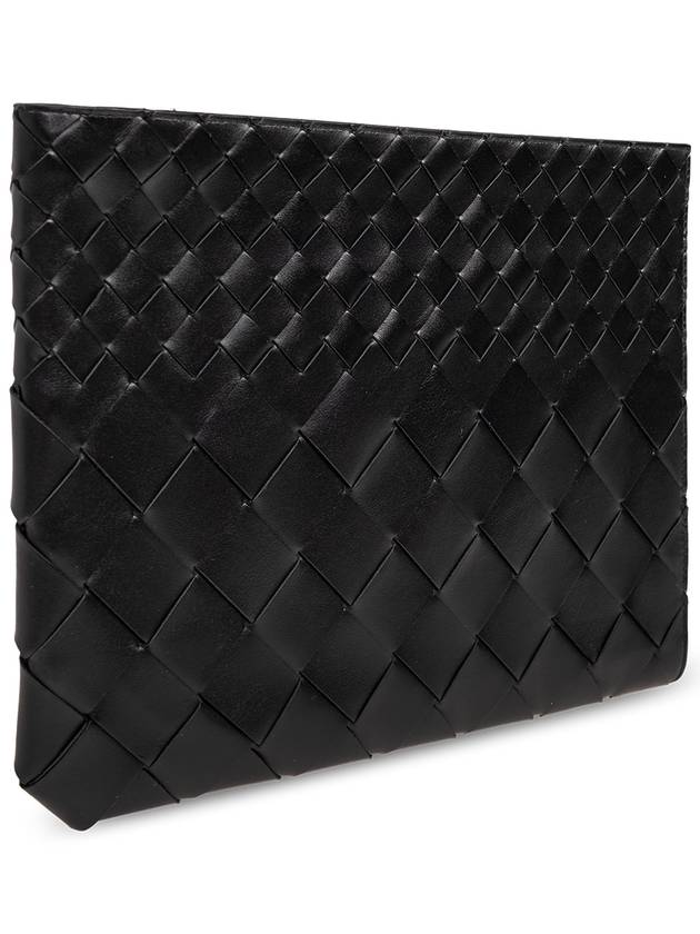 Intrecciato Clutch Bag Black - BOTTEGA VENETA - BALAAN 5