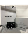 Star Logo Print Tri-Fold Half Wallet Black - BALENCIAGA - BALAAN 5