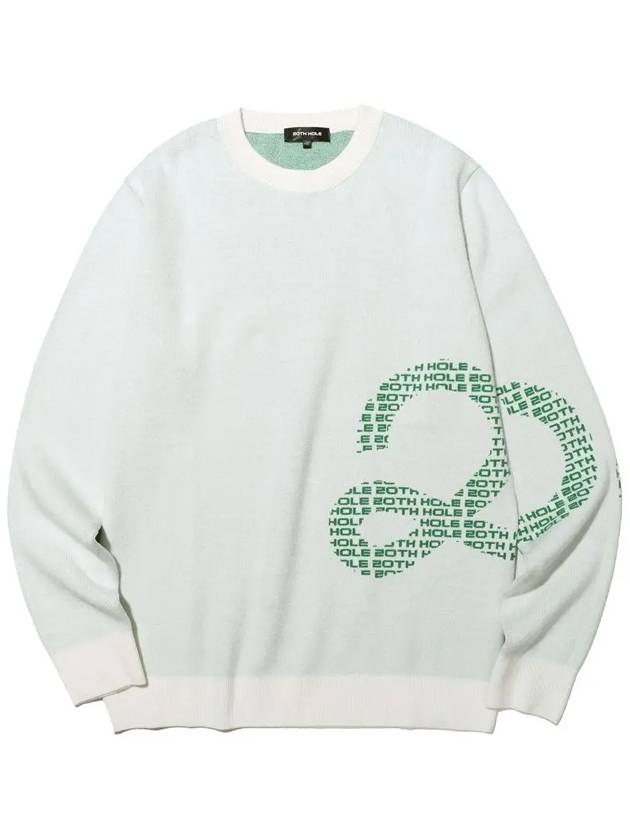 Viscose 20 symbol logo pattern knit IVORY - 20THHOLE - BALAAN 2