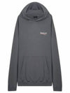 Wave Logo Large Fit Hoodie Grey - BALENCIAGA - BALAAN 2