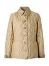 Diamond Quilted Thermoregulated Jacket New Chino Beige - BURBERRY - BALAAN 2