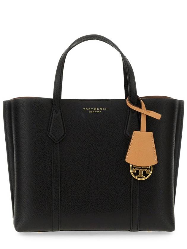 Perry Triple Compartment Small Tote Bag Black - TORY BURCH - BALAAN 4