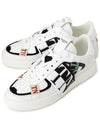 VL7N Banded Calfskin Low Top Sneakers White - VALENTINO - BALAAN 2