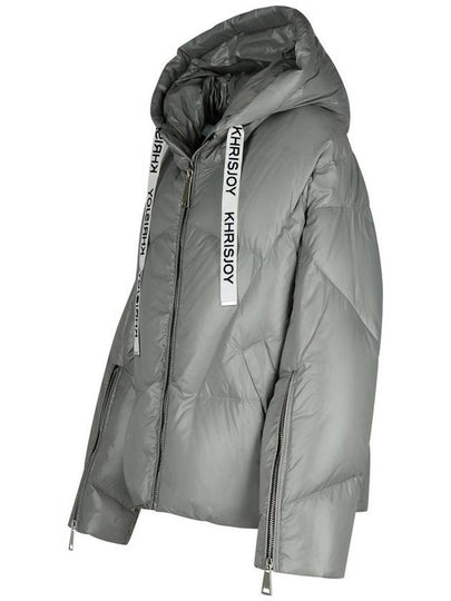 Khrisjoy 'Shiny' Grey Polyamide Blend Down Jacket - KHRISJOY - BALAAN 2