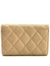 Caviar gold flap card wallet beige - CHANEL - BALAAN 4