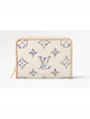 Lou Monogram Zipper Half Wallet White - LOUIS VUITTON - BALAAN 2