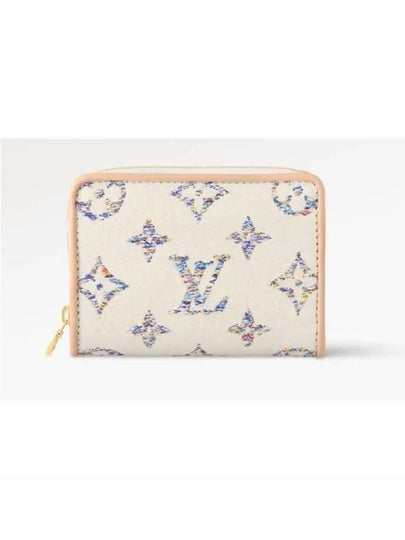 Lou Monogram Zipper Half Wallet White - LOUIS VUITTON - BALAAN 2