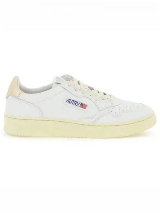 Medalist Low Top Sneakers Beige White - AUTRY - BALAAN 2