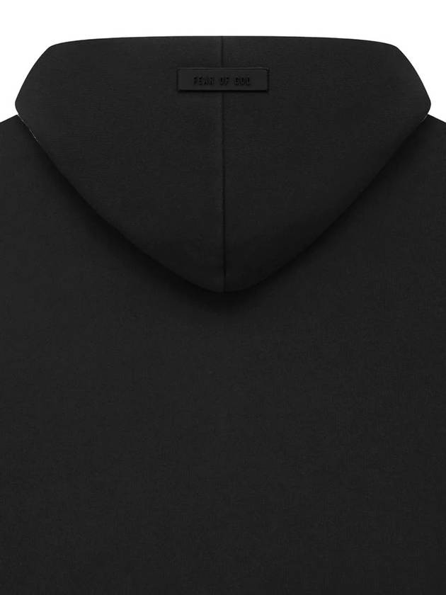 Logo Print Hoodie Jet Black - FEAR OF GOD ESSENTIALS - BALAAN 5