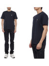 Logo Patch Short Sleeves T-Shirt Navy - STONE ISLAND - BALAAN 2