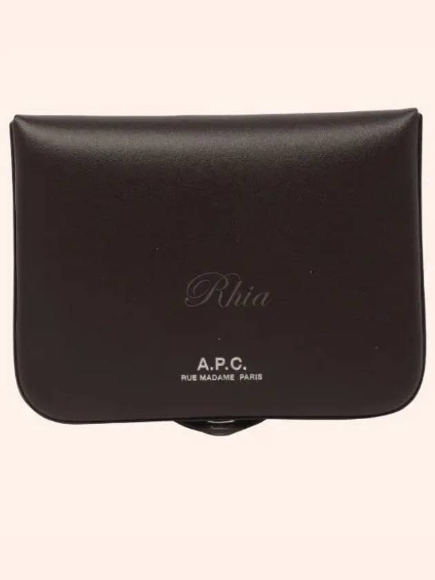 Josh Leather Coin Wallet Dark Brown - A.P.C. - BALAAN 2