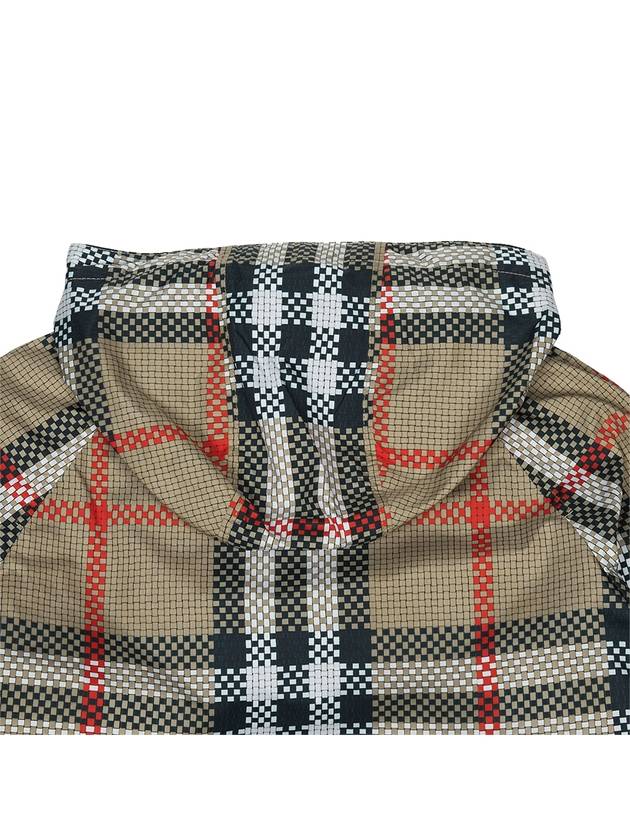 Kids Check Hooded Jacket Beige - BURBERRY - BALAAN 7