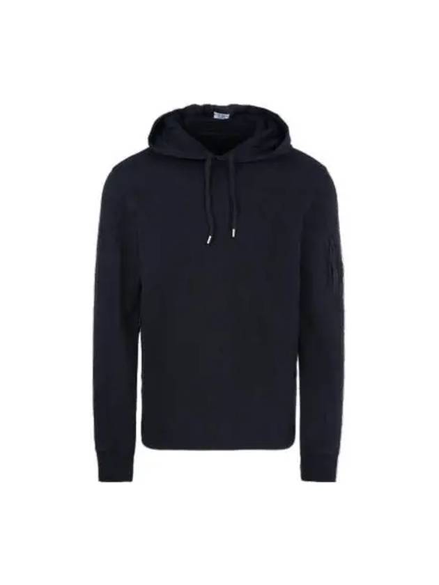 Lens Wappen Light Fleece Hoodie Black - CP COMPANY - BALAAN 2