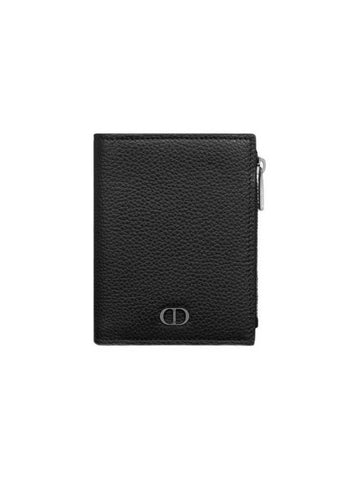 CD Icon Vertical Compact Card Wallet Black - DIOR - BALAAN 1