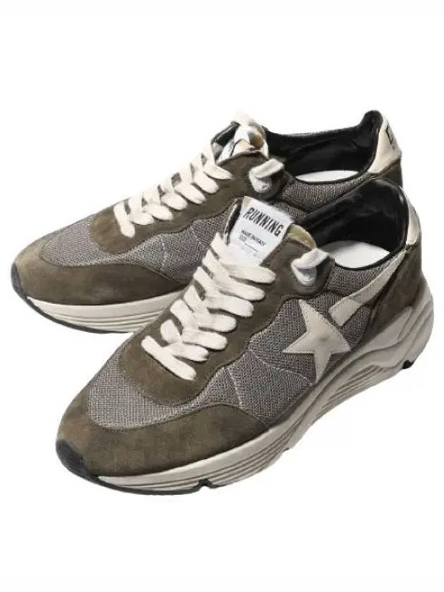 Running Sole Mesh Low Top Sneakers Olive Green - GOLDEN GOOSE - BALAAN 2