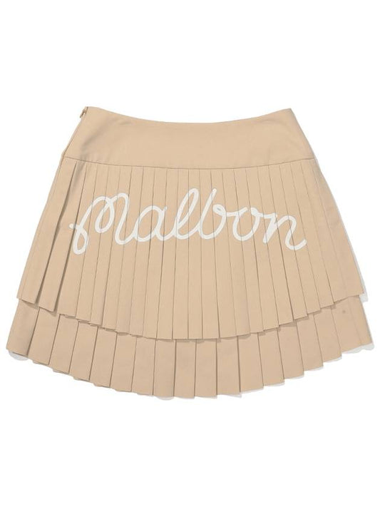 2 step pleated skirt BEIGE WOMAN - MALBON GOLF - BALAAN 2