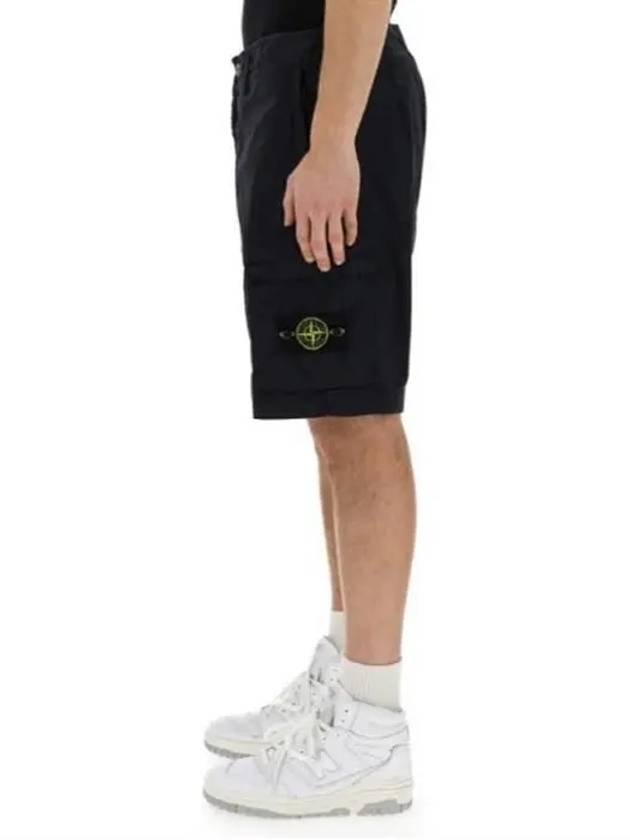 Light Stretch Cotton Bermuda Regular Fit Shorts Navy - STONE ISLAND - BALAAN 4