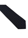 Men's GG Dot Pattern Silk Necktie Black - GUCCI - BALAAN 3