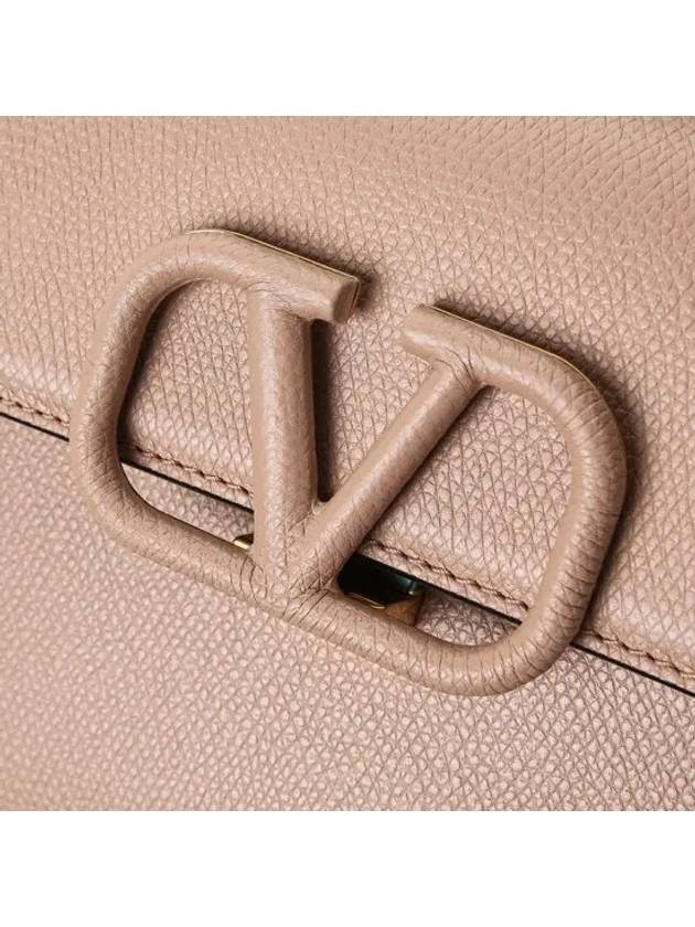 V-Sling Small Tote Shoulder Bag Beige - VALENTINO - BALAAN 7