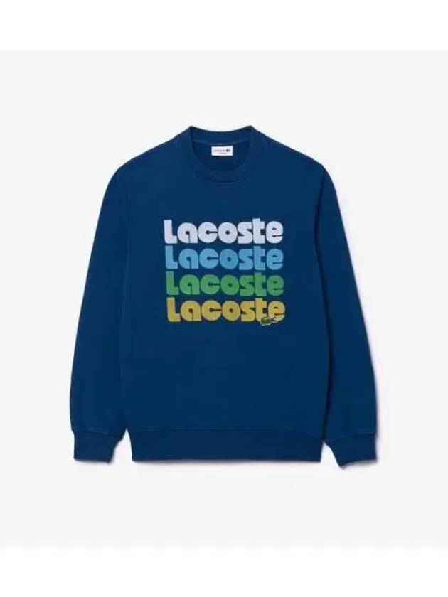 Men s SUMMER Pack Graphic Sweatshirt Blue - LACOSTE - BALAAN 1