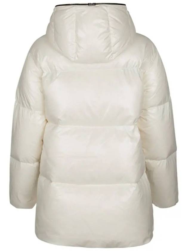 CALLIA Logo Patch Hooded Padded Jacket White VDDJ95936K0001 WHS - DUVETICA - BALAAN 3