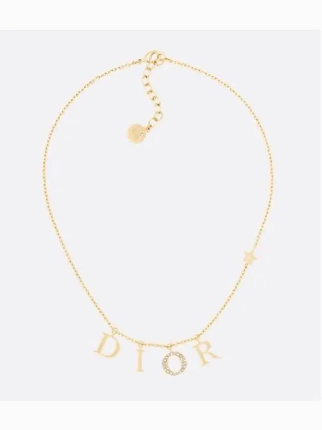 Revolution White Crystal Necklace Gold - DIOR - BALAAN 2