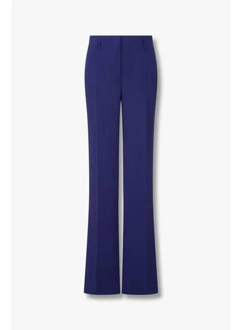 Women s Semi Flare Bandless Pants Dark Purple - DRIES VAN NOTEN - BALAAN 1