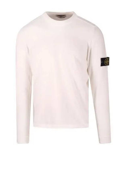 Raw Hand Cotton Crewneck Knit Top White - STONE ISLAND - BALAAN 2