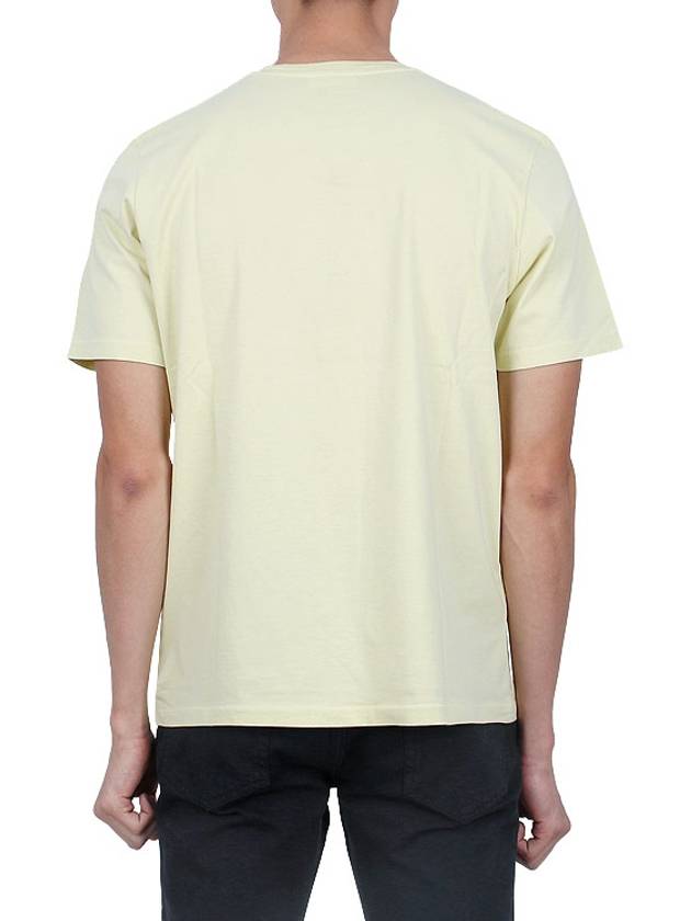 Fox Head Patch Classic Short Sleeve T-Shirt Yellow - MAISON KITSUNE - BALAAN 5