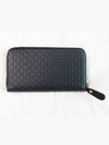 Microshima Zipper Long Wallet Black - GUCCI - BALAAN 3