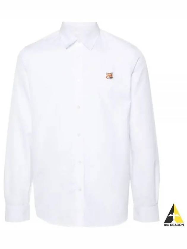 Fox Head Long Sleeve Shirt White - MAISON KITSUNE - BALAAN 2