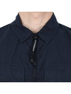 Taylon L Zip-up Long Sleeve Shirt Navy - CP COMPANY - BALAAN 8