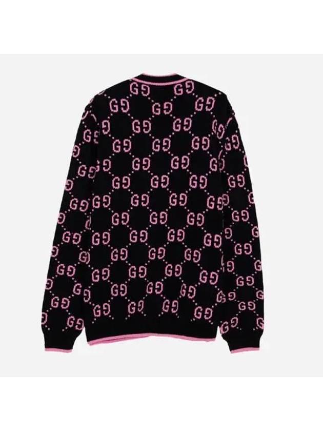 GG Jacquard Cardigan Black - GUCCI - BALAAN 6