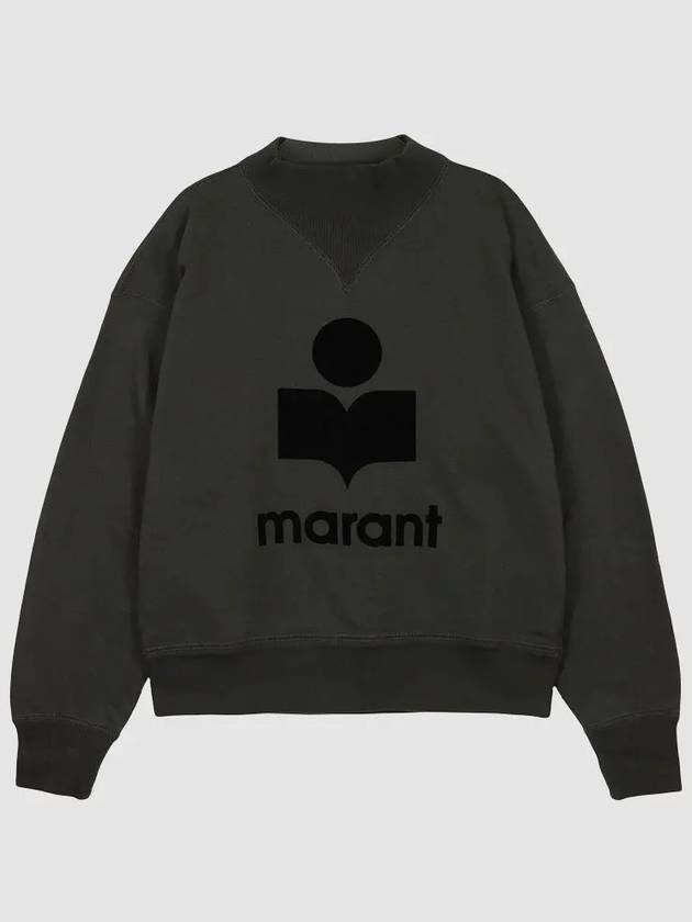 Moby Logo Print Sweatshirt Black - ISABEL MARANT ETOILE - BALAAN 2