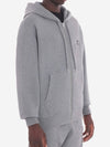 Foxhead Patch Comfort Zipper Hooded Medium Grey Melange - MAISON KITSUNE - BALAAN 5